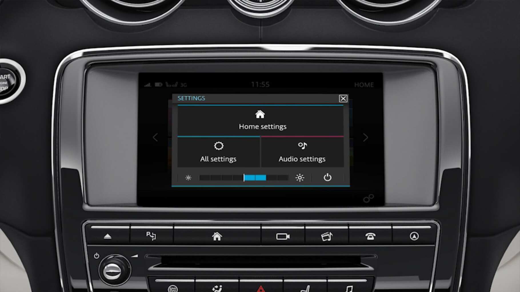 Jaguar XJ's InControl Touch Pro: Settings information video.