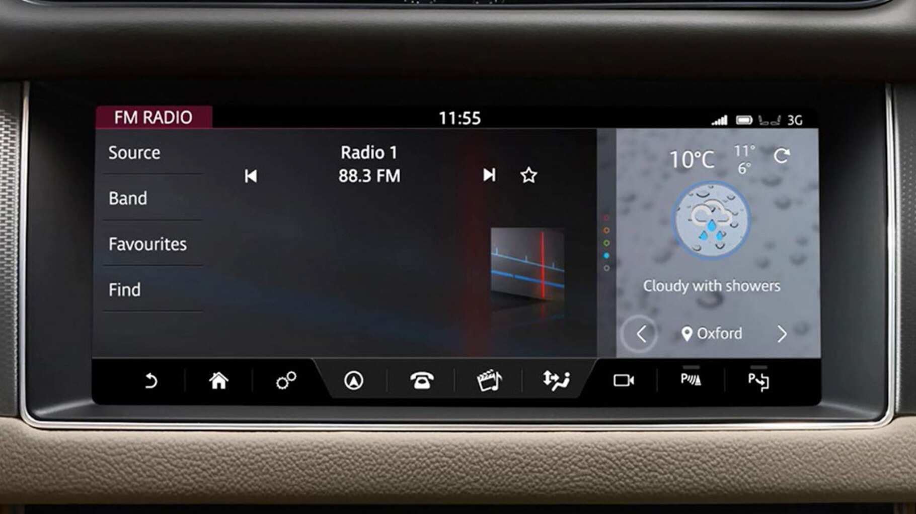 Jaguar XF Interactive Side Panel