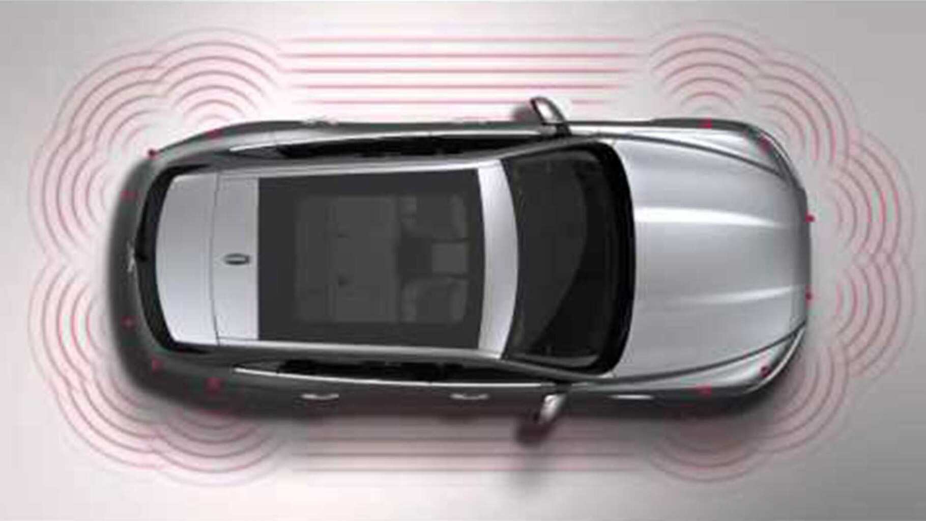  Jaguar F-PACE's InControl Touch Pro: Parking Aid System information video.